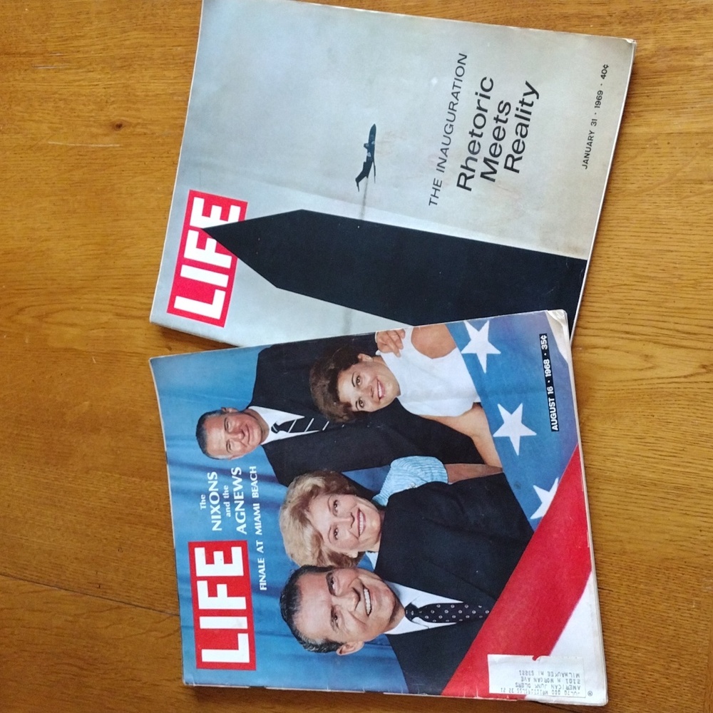 Life Magazine 1968 1969 Nixon Agnew Inauguration